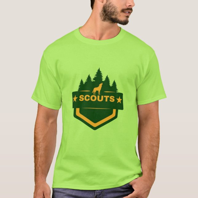 Adventure Awaits: Custom Scouts Gear & Apparel T-Shirt (Front)