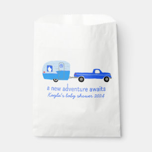 Adventure Awaits Cute Truck & Trailer BABY SHOWER Favour Bags