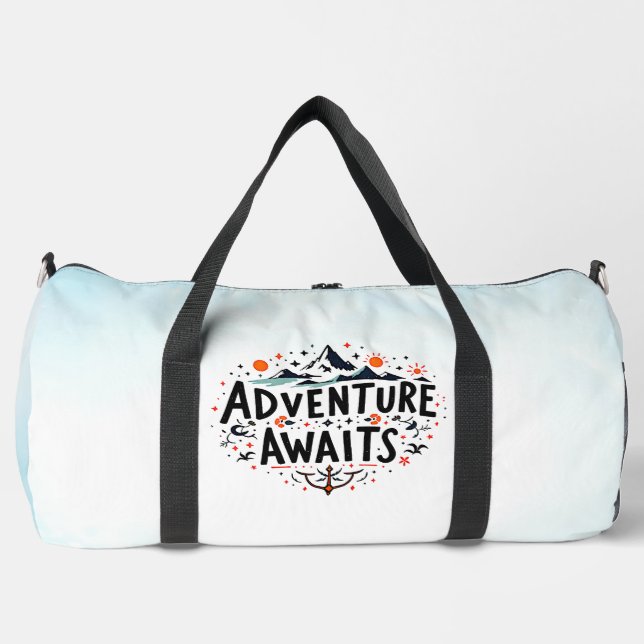 Adventure Awaits Duffle Bag (Front)