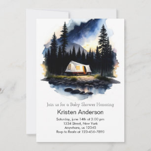 Adventure Awaits Editable Baby Shower Invitation