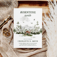 Adventure Awaits Elegant Mountain Bridal Shower