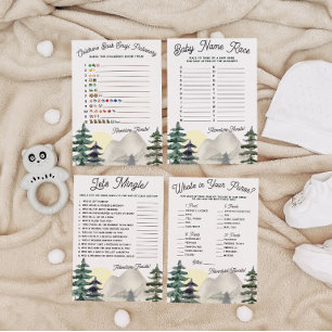 Adventure Awaits!Emoji Pictionary Baby Shower Game