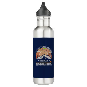  "Adventure Awaits-Explore the mountains" design 710 Ml Water Bottle