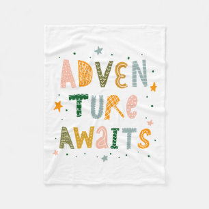 Adventure Awaits Fleece Blanket