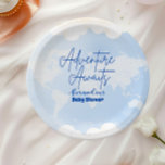 Adventure Awaits Gender Neutral Baby Shower Paper Plate<br><div class="desc">Make your baby shower even more memorable with our Adventure Awaits Baby Shower Paper Plates! Featuring delightful travel-inspired illustrations like globes, maps, and aeroplanes, these plates are perfect for adding a fun and adventurous touch to your celebration. Key Features: Travel-Inspired Design: Charming details of aeroplanes, globes, and maps that create...</div>