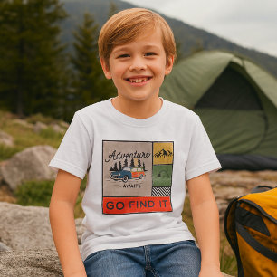 Adventure Awaits Go Find It Retro Camping Travel T-Shirt