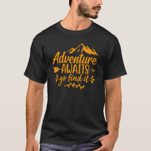 Adventure Awaits Go Find It Women's Graphic Tees M