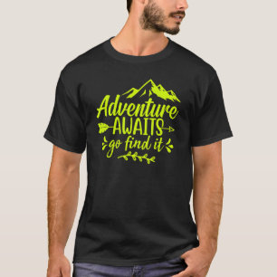 Adventure Awaits Go Find It Women's Graphic Tees M