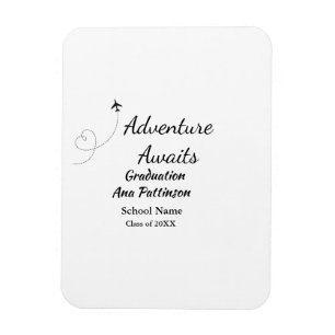 Adventure awaits graduation add name school year magnet