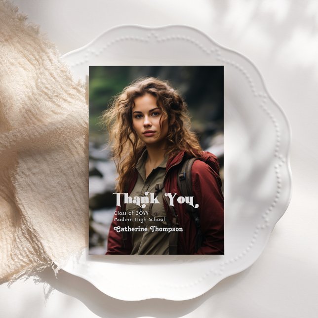 Adventure Awaits Graduation Thank You Card (Adventure Awaits Graduation Thank You Card)