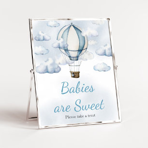 Adventure Awaits Hot Air Balloon Babies are Sweet Poster