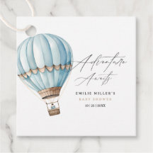 Adventure Awaits Hot Air Balloon Boy Baby Shower