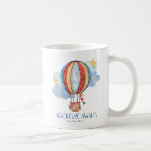 Adventure Awaits Hot Air Balloon  Coffee Mug