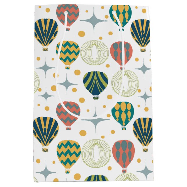 Adventure Awaits Hot Air Balloon Medium Gift Bag (Front)