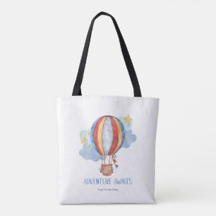 Adventure Awaits Hot Air Balloon Nursery Baby Kids Tote Bag