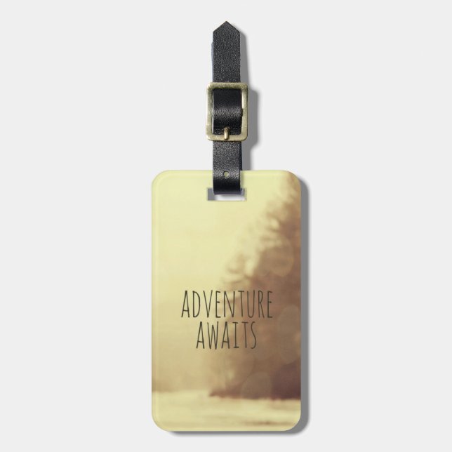 Adventure Awaits II Luggage Tag (Front Vertical)