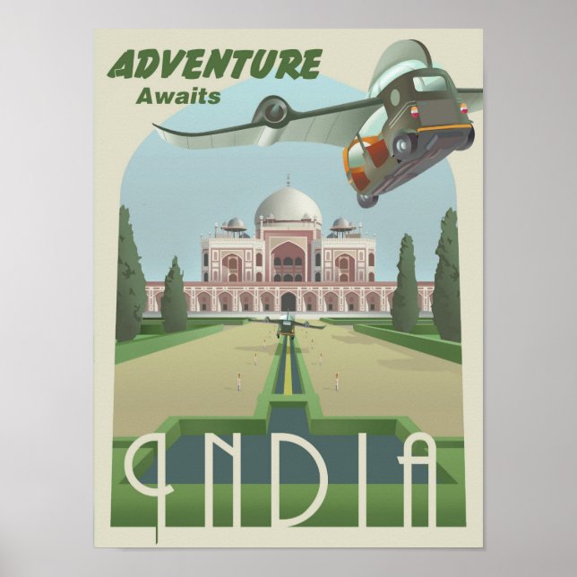 Adventure Awaits in India Poster (Front)