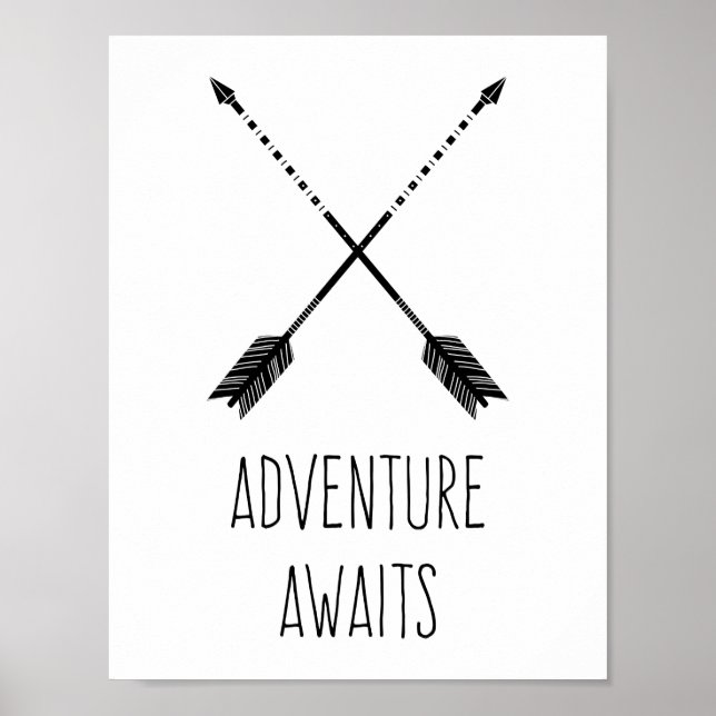 Adventure Awaits Inspirational Poster (Front)