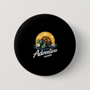 Adventure Awaits is Hiking Adventures is Outdoor A 6 Cm Round Badge
