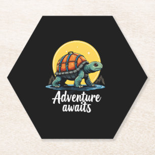 Adventure Awaits is Hiking Adventures is Outdoor A Paper Coaster