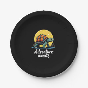 Adventure Awaits is Hiking Adventures is Outdoor A Paper Plate