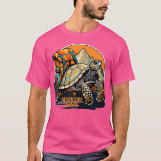 Adventure Awaits Is Hiking Adventures Is Outdoor A T-Shirt