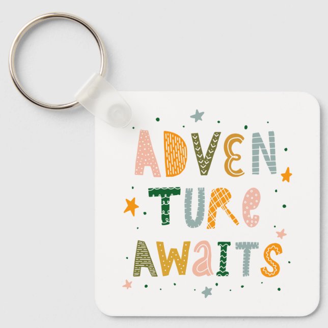 Adventure Awaits Key Ring (Front)