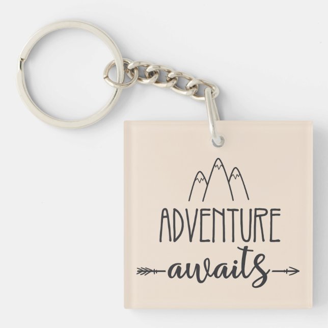 Adventure Awaits Key Ring (Front)