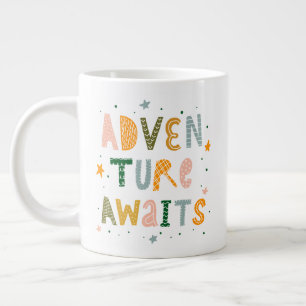 Adventure Awaits Large Coffee Mug