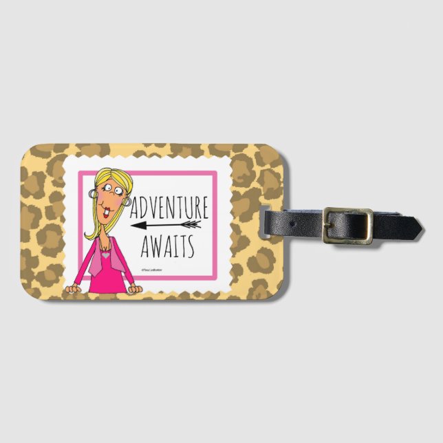 Adventure Awaits Luggage Tag (Front Horizontal)
