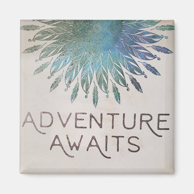 Adventure awaits magnet (Front)