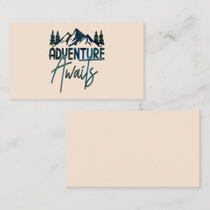 Adventure Awaits, Mountain Business Card