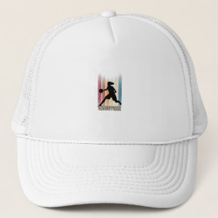 Adventure Awaits Mountain Climber Trucker Hat