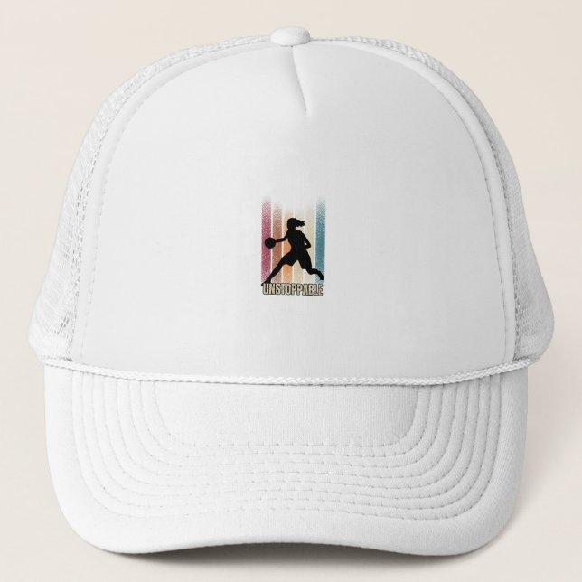 Adventure Awaits Mountain Climber Trucker Hat  (Front)