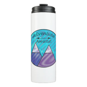 Adventure Awaits Mountain Peaks Thermal Tumbler