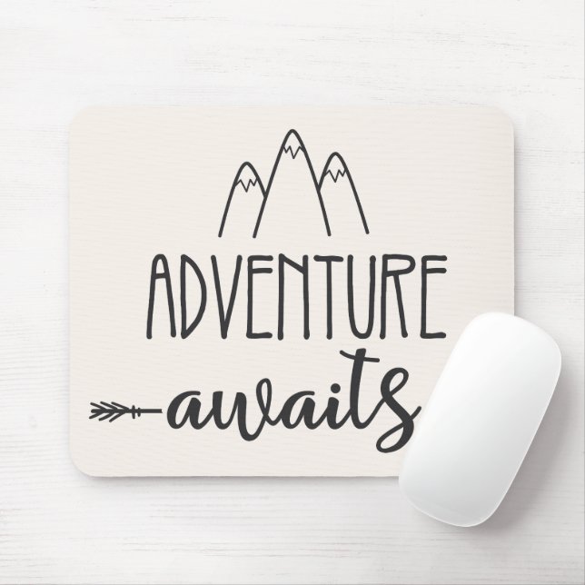 Adventure Awaits Mouse Mat (With Mouse)