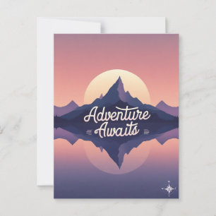 Adventure Awaits Nature Postcard