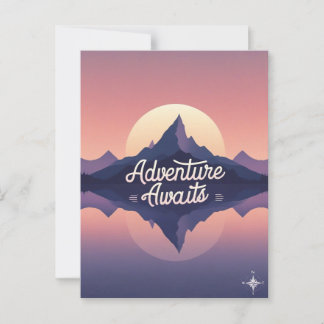 Adventure Awaits Nature Postcard