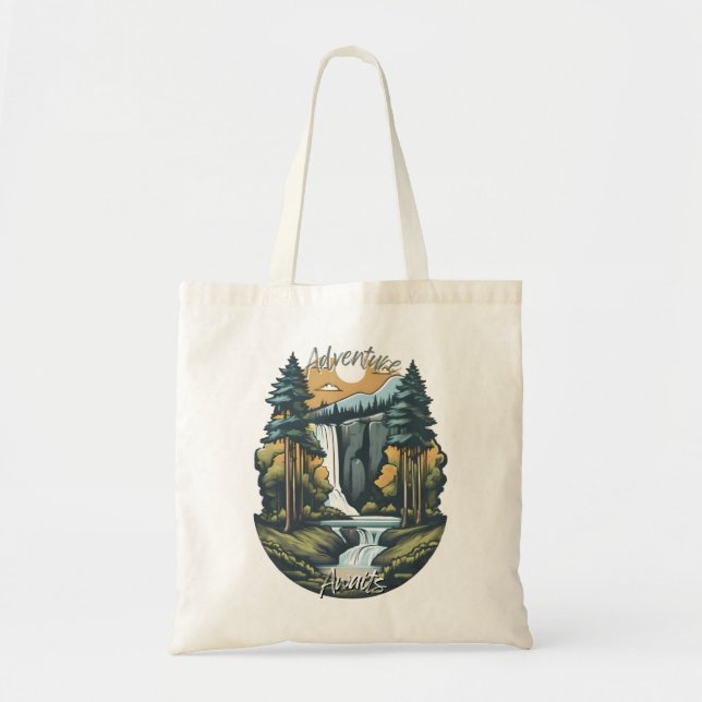 Adventure Awaits - Nature Tote Bag (Front)