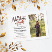 "Adventure Awaits" Outdoorsy Graduation Photo