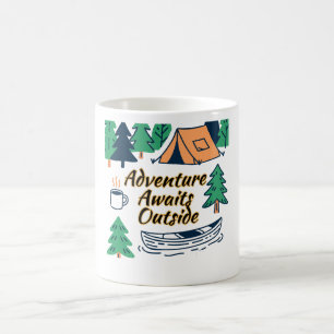 Adventure Awaits Outside Coffee Mug