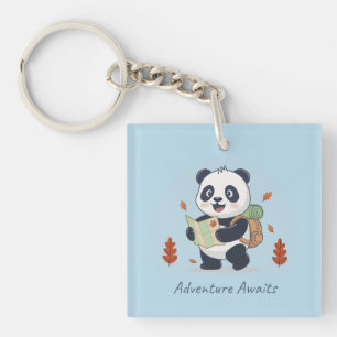 Adventure Awaits Panda Key Ring