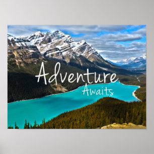 Adventure Awaits Peyto Lake Poster