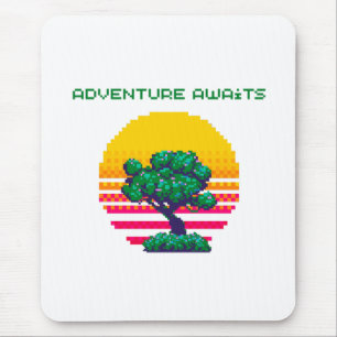 Adventure Awaits Pixel Gaming Mouse Mat