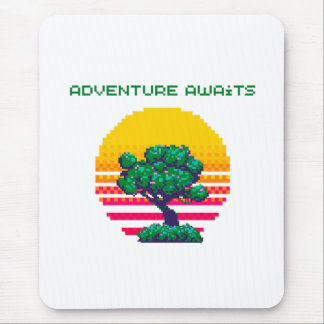 Adventure Awaits Pixel Gaming Mouse Mat