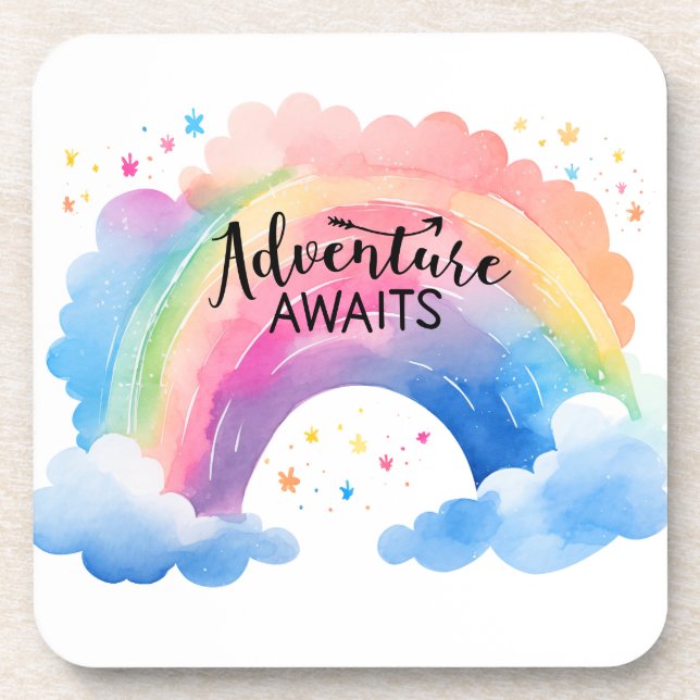 Adventure Awaits Rainbow Coaster (Front)