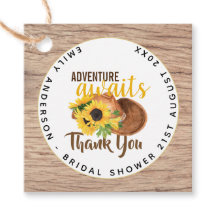 Adventure Awaits Rustic Sunflowers Bridal Shower