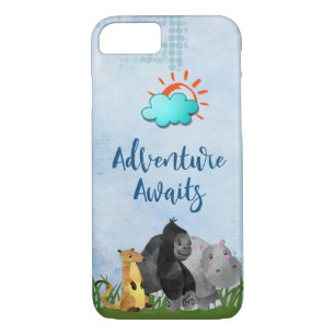 Adventure Awaits Safari Jungle Animal iPhone 8/7 Case