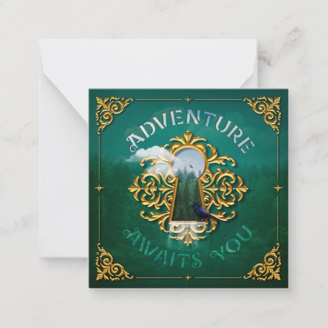 Adventure Awaits / Stationery Note Card (Front)