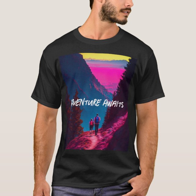 Adventure Awaits T Shirt (Front)